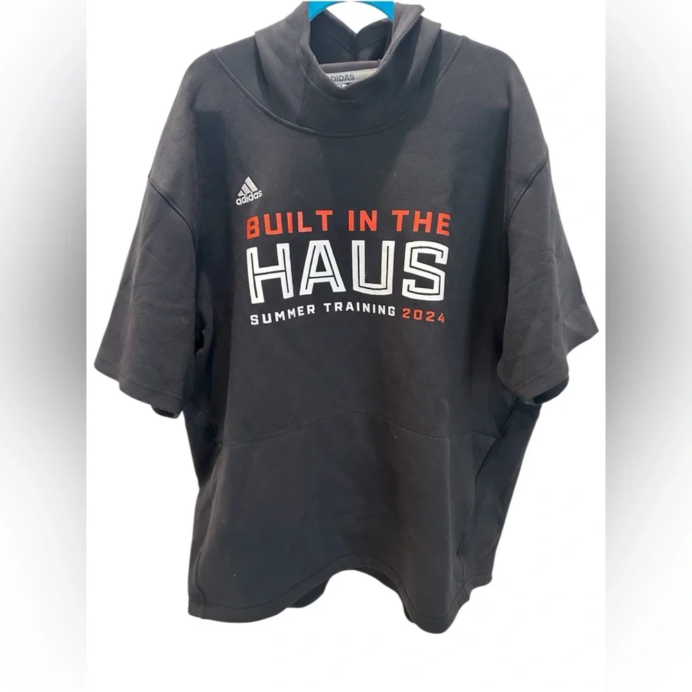 Adidas Men’s‎ Black Training short sleeve Hoodie XXL